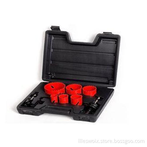 High Speed Steel Cutting Hole Saw Kit With Hex Shank Arbor
